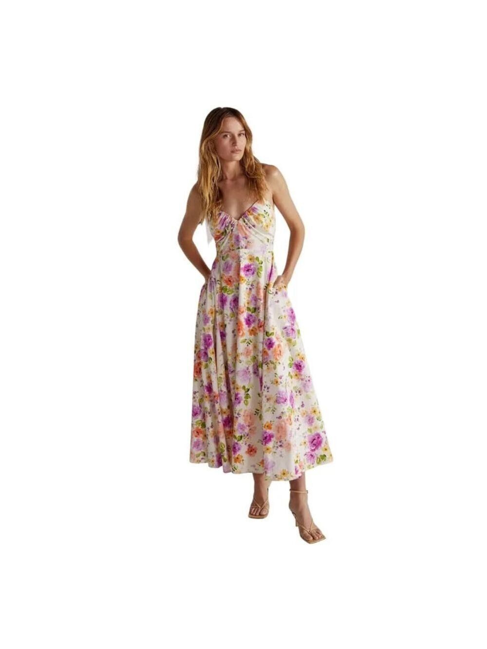 Favorite Daughter The Halting Traffic Dress Oahu Watercolor